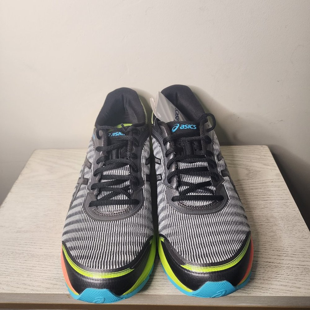 Asics Mid Grey, Flash Coral, Safety Yellow Gel Preleus Women's 11.5 - Picture 2 of 6